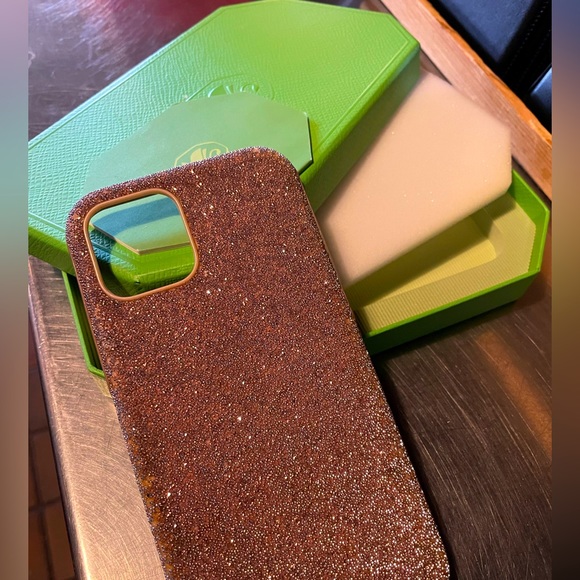 12 pro Swarovski Crystal pink blush phone case - Picture 11 of 11